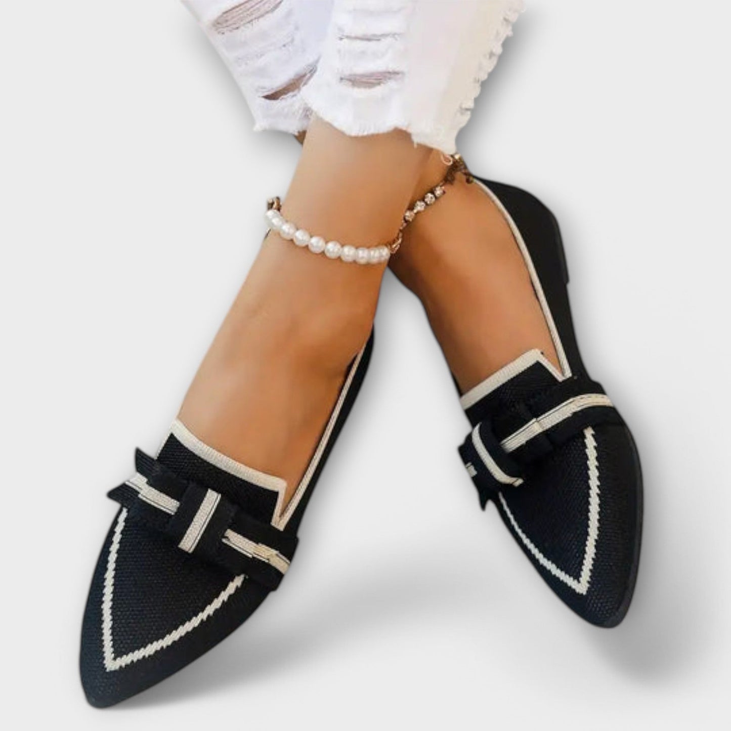 Vlakke Damesschoenen met Geknoopt Ontwerp