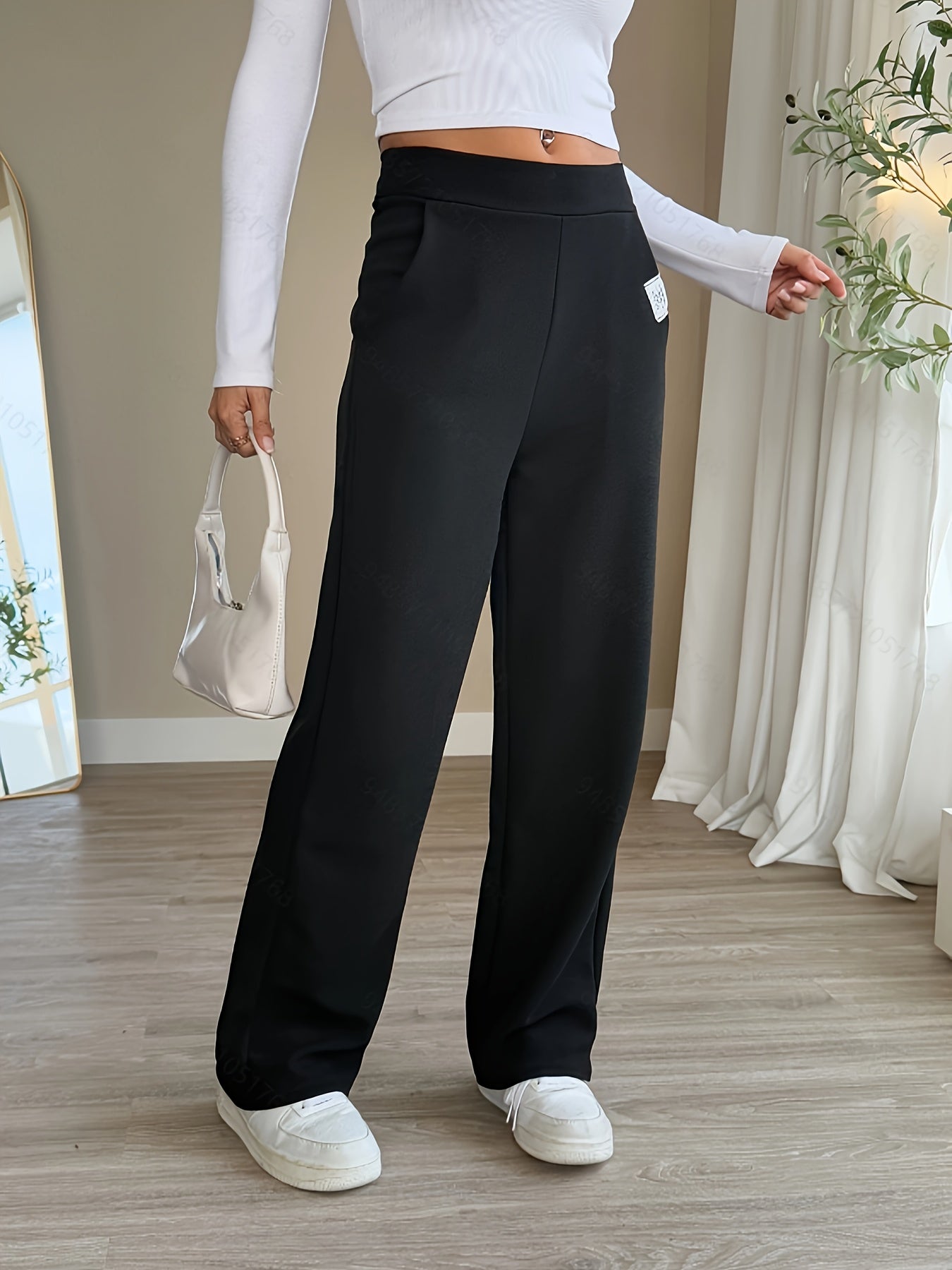 Broek met elastische taille, perfect voor lente en zomer