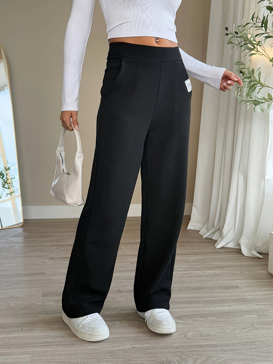 Broek met elastische taille, perfect voor lente en zomer