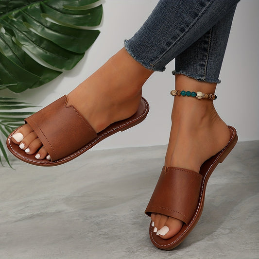 Zomerse sandalen in effen kleur