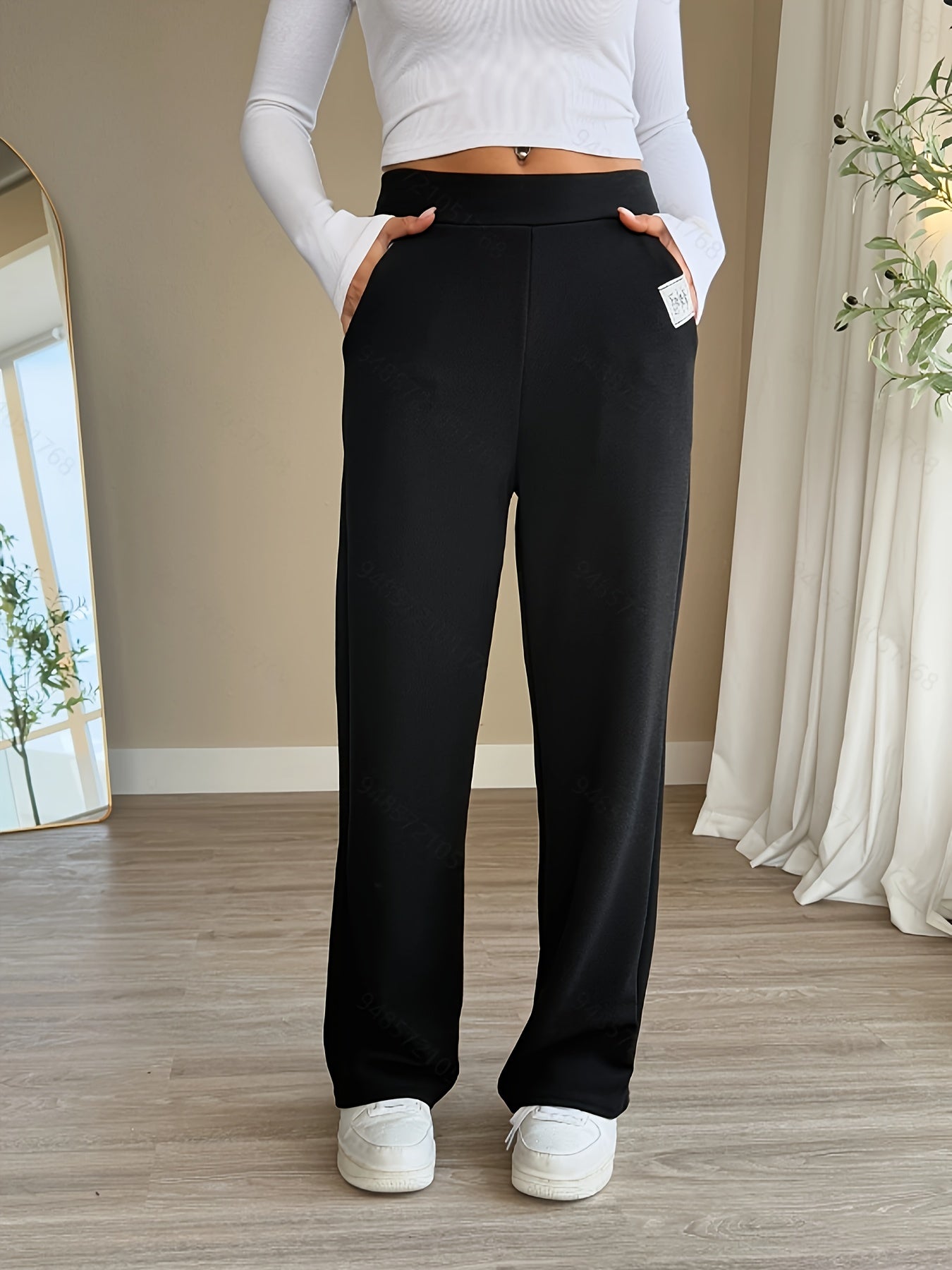 Broek met elastische taille, perfect voor lente en zomer