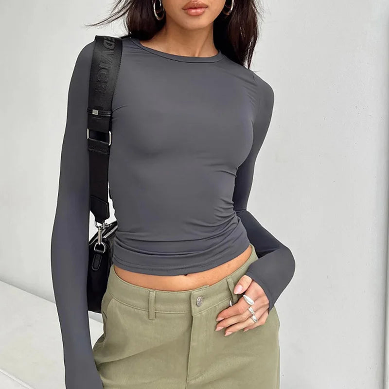 Casual T-shirt met lange mouwen