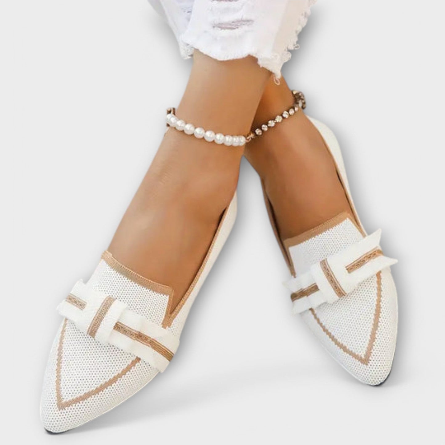Vlakke Damesschoenen met Geknoopt Ontwerp