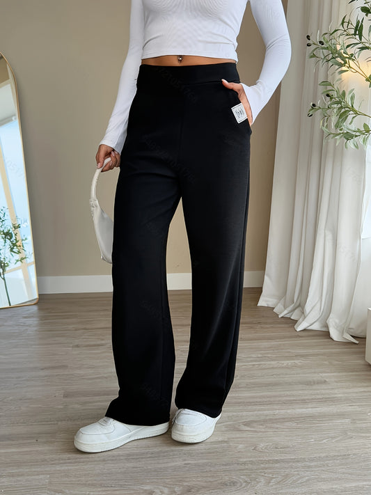 Broek met elastische taille, perfect voor lente en zomer