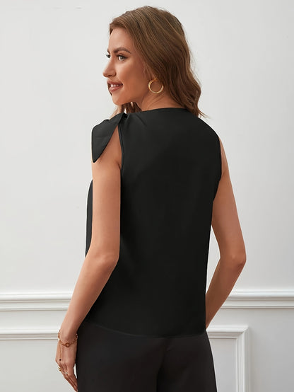 Elegante mouwloze top - Chique zwart