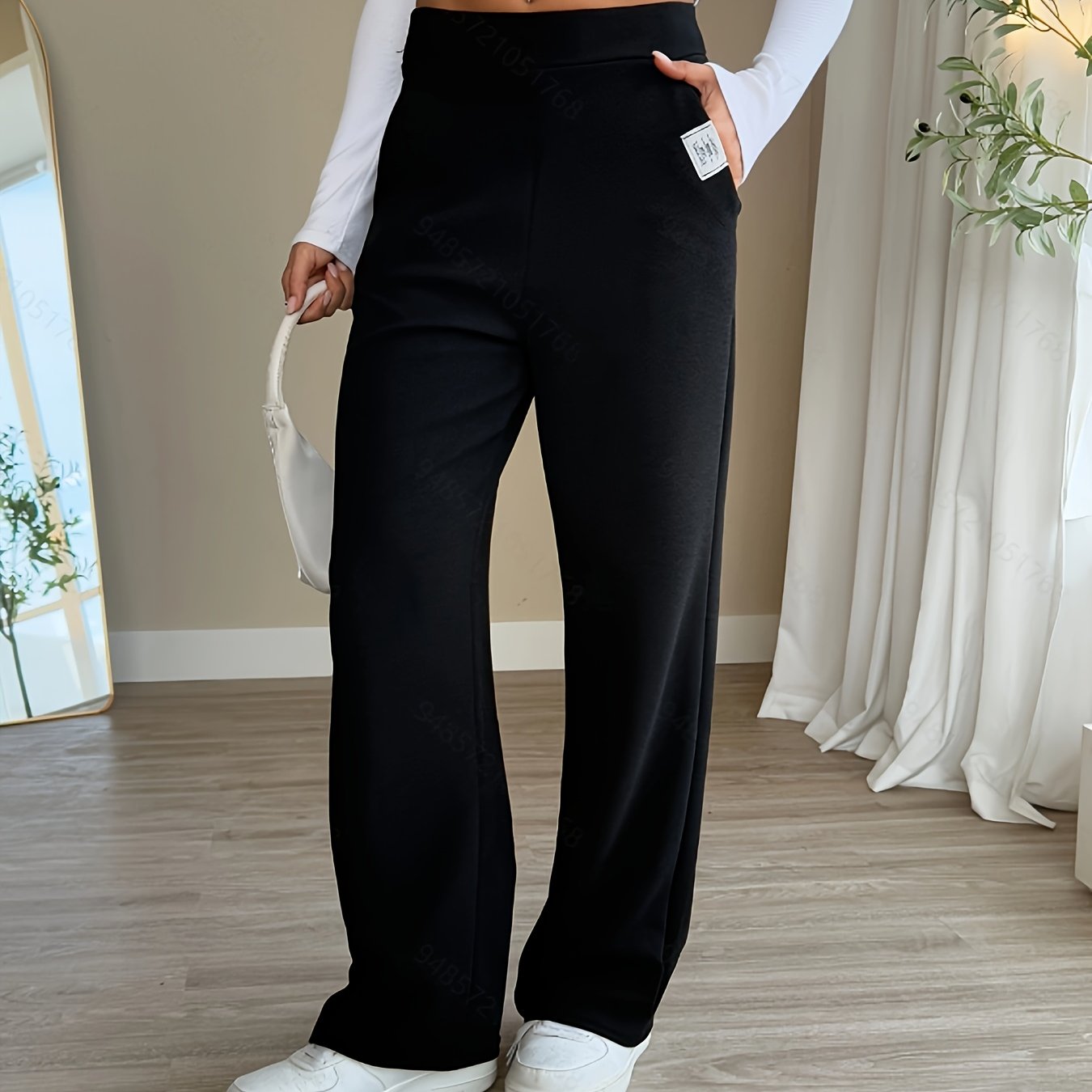 Broek met elastische taille, perfect voor lente en zomer