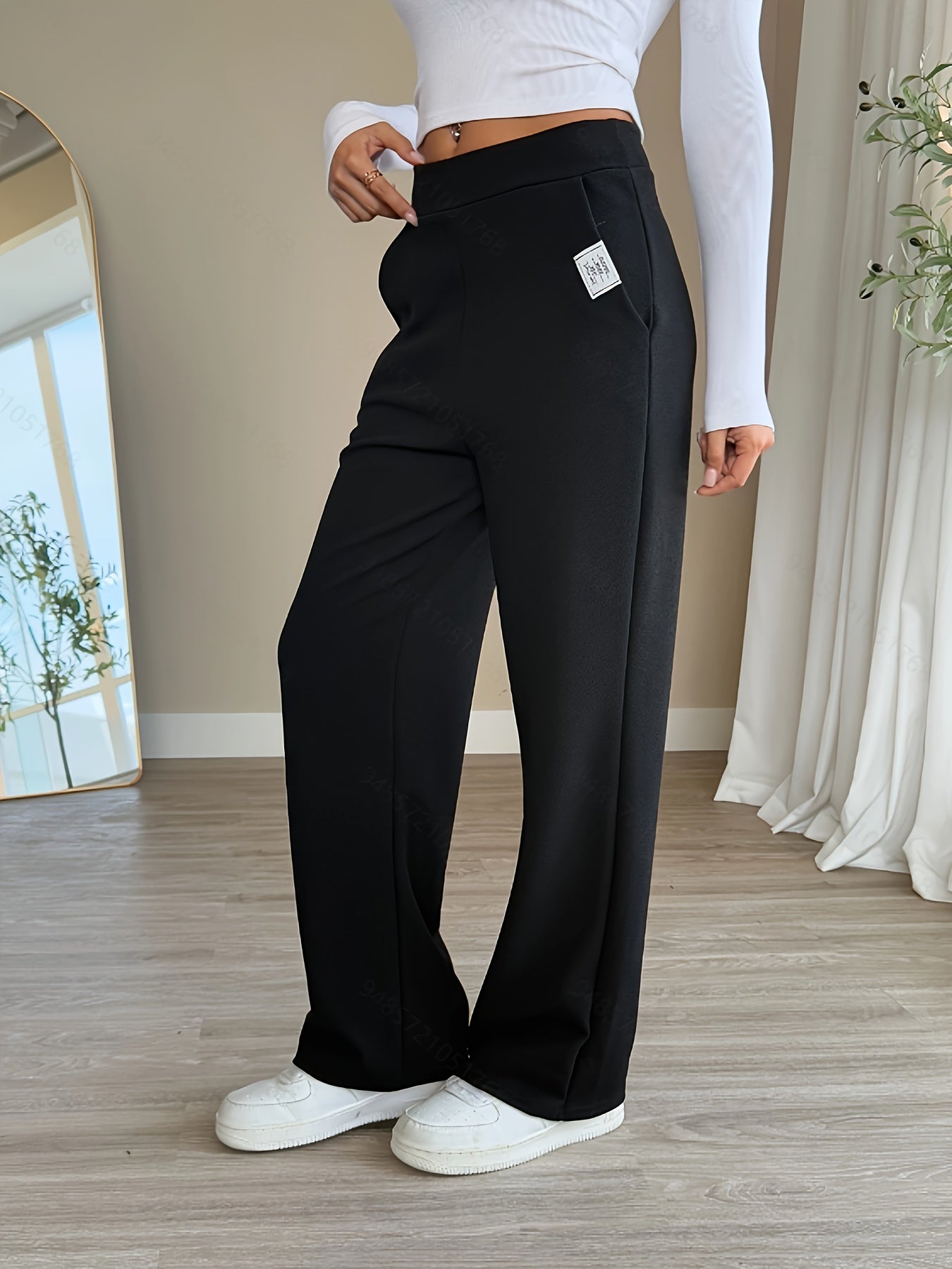 Broek met elastische taille, perfect voor lente en zomer
