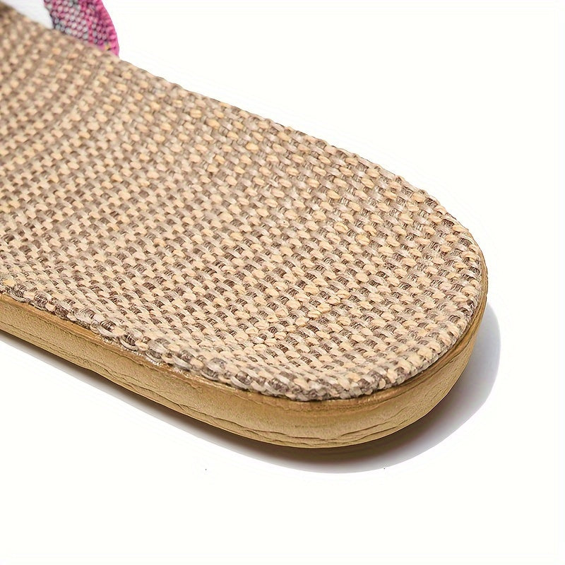 Gestreepte Linnen Slippers, perfect voor de zomer